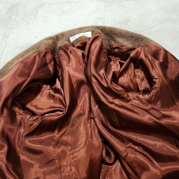 VTG Christian Dior Womens Size 8 USA Made Long Fur Coat Jacket Mink? W Pockets - Picture 11 of 16